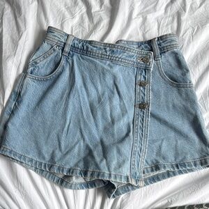 Denim skort